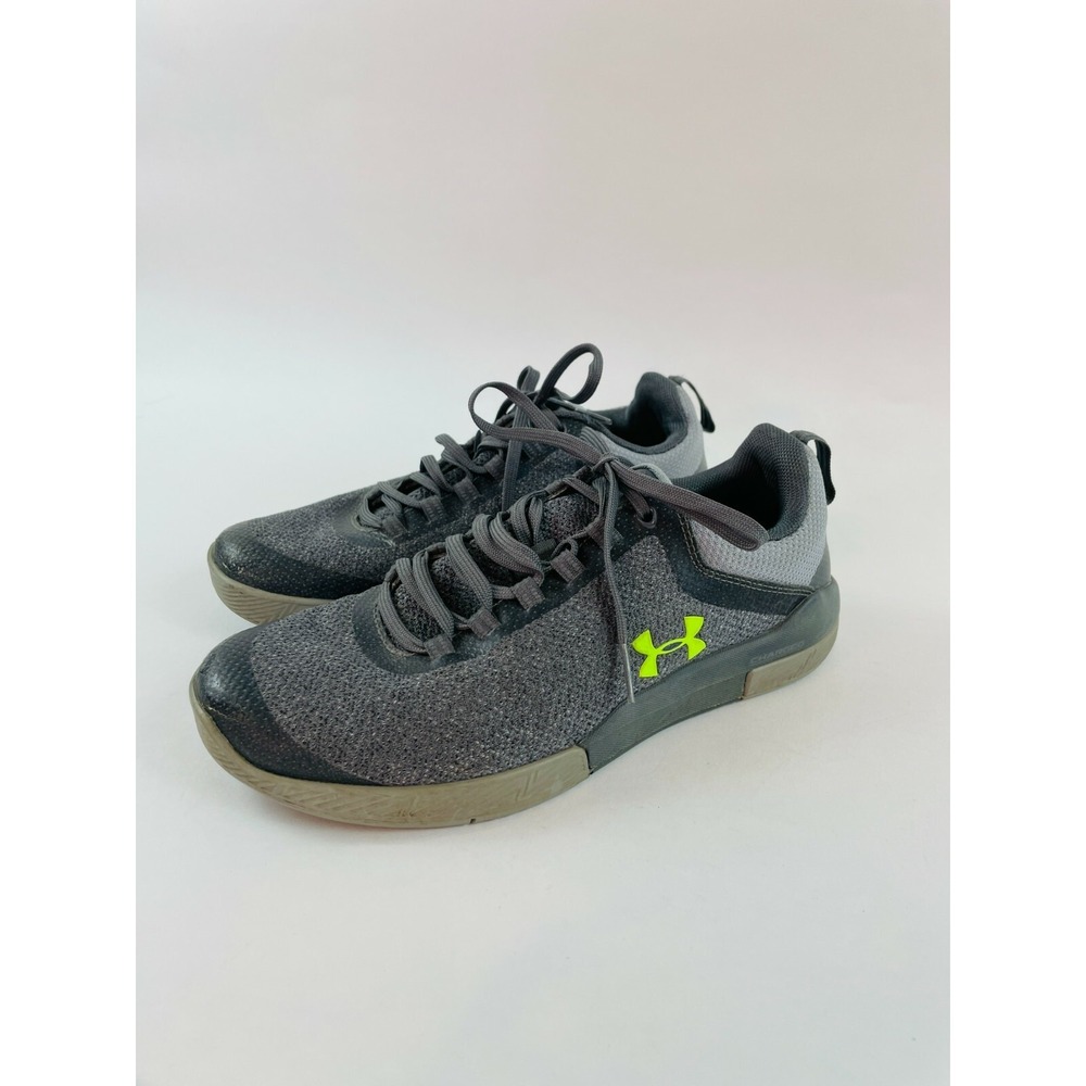 Under armour Shoes Women's Size 7 Gray Lace Up 4501317875 Pull Loops Sneaker